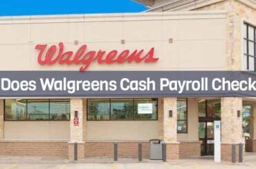 Walgreens Cash Payroll Checks